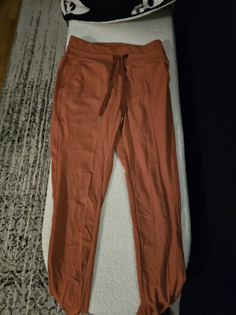 Rust Jogger Pants with Drawstring